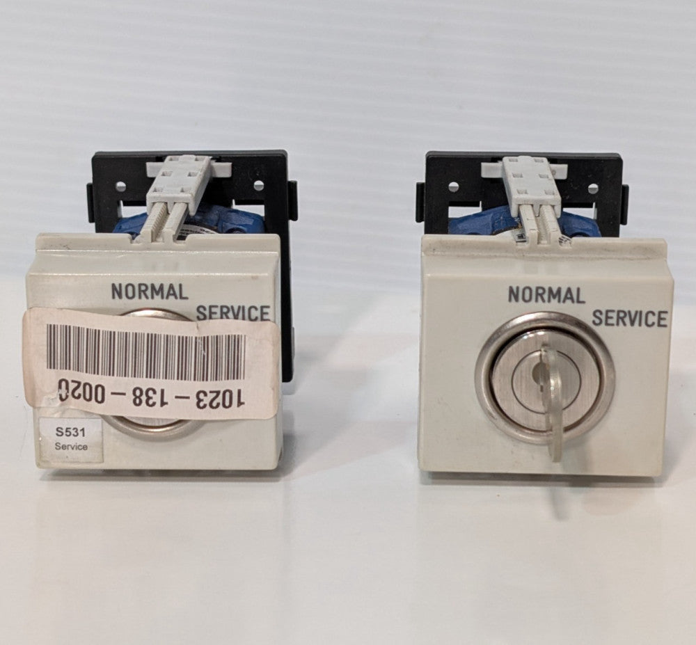 (2) Kraus & Naimer AT12A450 industrial rotary cam normal/service switches w/ key