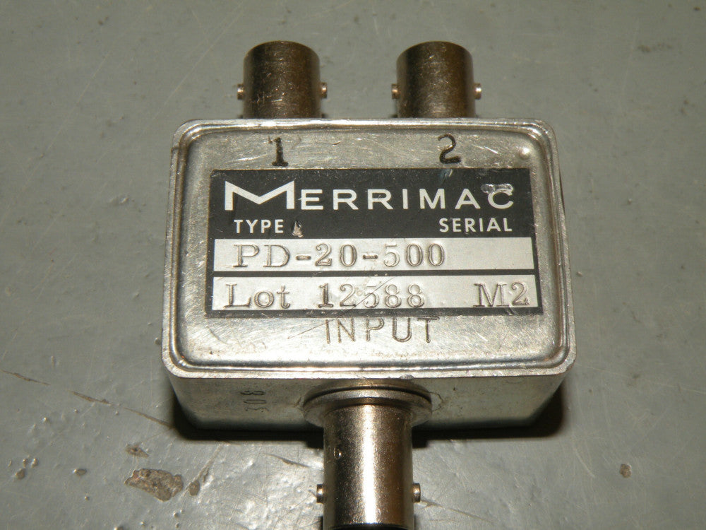 MERRIMAC Industries Inc. PD-20-500 SMA RF Power Divider Splitter