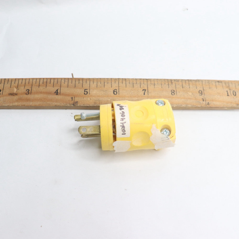 3-Wire Plug Yellow 15 Amp 125-Volt 1004406874
