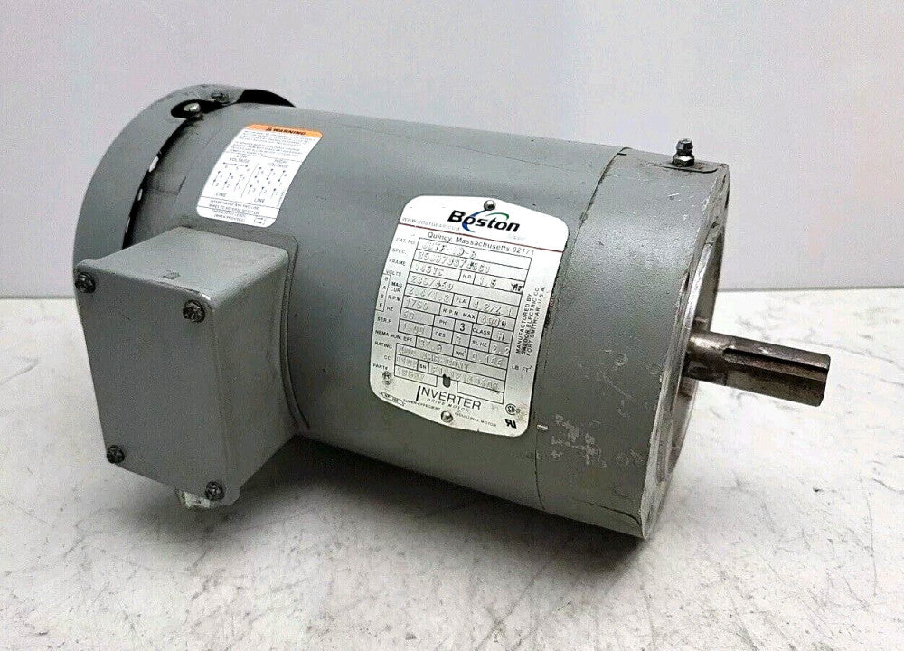 Boston Gear 19587 JUTF-ID-B Motor 1-1/2 Hp 1750 Rpm 230/460V3 3 Phase