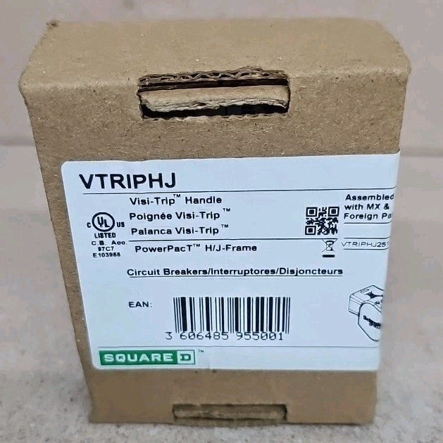 1) New! Square D H/J Frame Power PacT VTRIPHJ Trip Handle Light