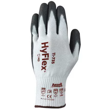 Ansell 11-735 Cut-Resistant Coated Gloves, Cut Level A4 ,Dipped ,Polyurethane