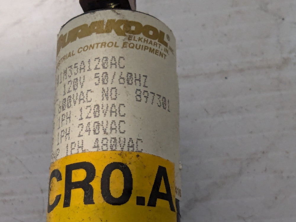 Durakool 1M35A120AC Displacement Relay 35A 600VAC 120V Coil+Return