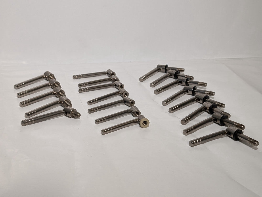 Lot of 20 tension-adjusting screw and handle assemblies as shown, various sizes