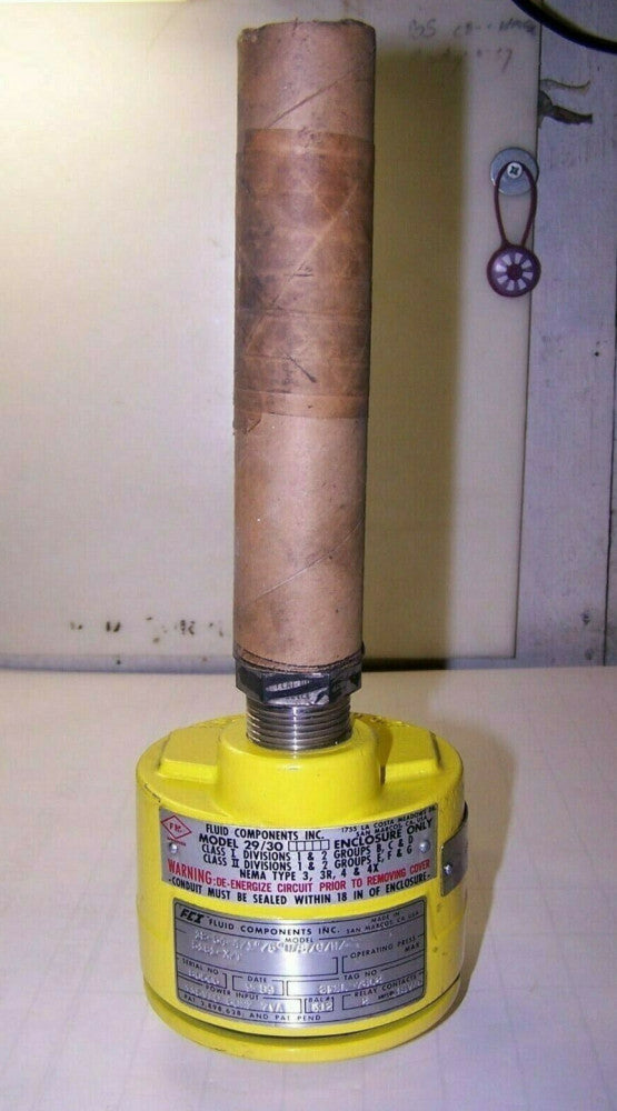NEW FCI FLUID COMPONENTS 115 VAC FLOW SWITCH 29/30 12-64-4/1"/5"U/S/G/H/51S1-X/T