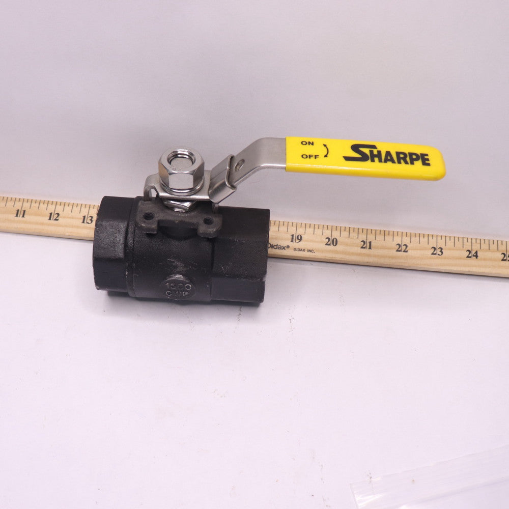 Sharpe Ball Valve with Mounting Pad Carbon 1500 CWP 1-1/2" NPT Female