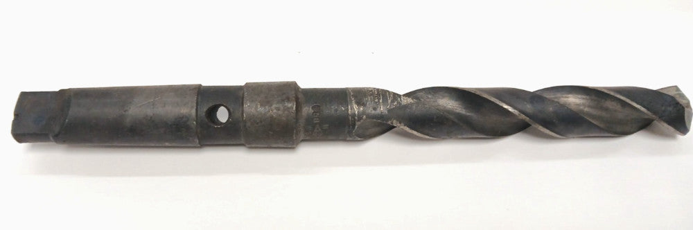 .758 TWIST DRILL BIT W/TAPER SHANK MT3 COOLANT THROUGH HS 2 FLUTE OAL 9-3/4"