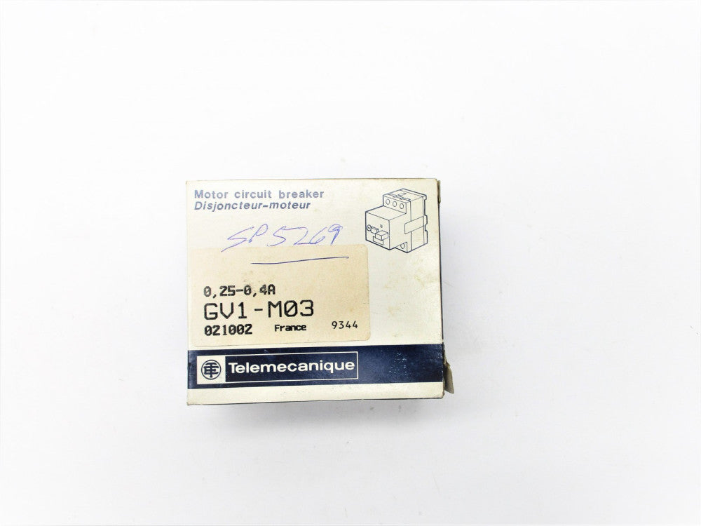 TELEMECANIQUE GV1-M03 0.25-0.4A NSFS