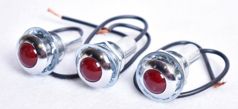 3 Count Red Panel Indicator Lights