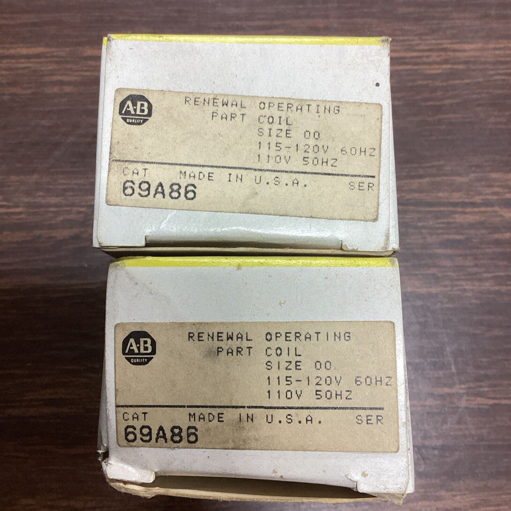 ALLEN BRADLEY 69A86 COIL 115-120V Lot Of 2 G103