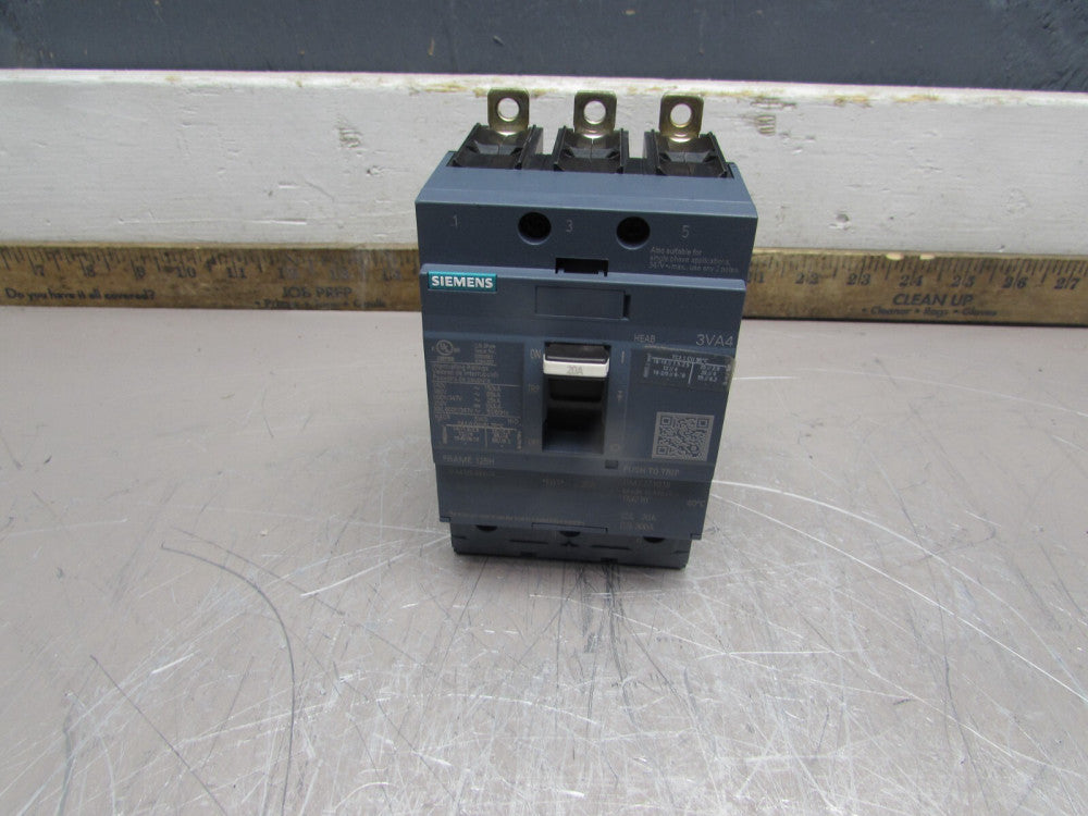 SIEMENS 3VA4120-6ED34-0AA0 ,CIRCUIT BREAKER, 3P/20A /480V/65kA MAKE OFFER!