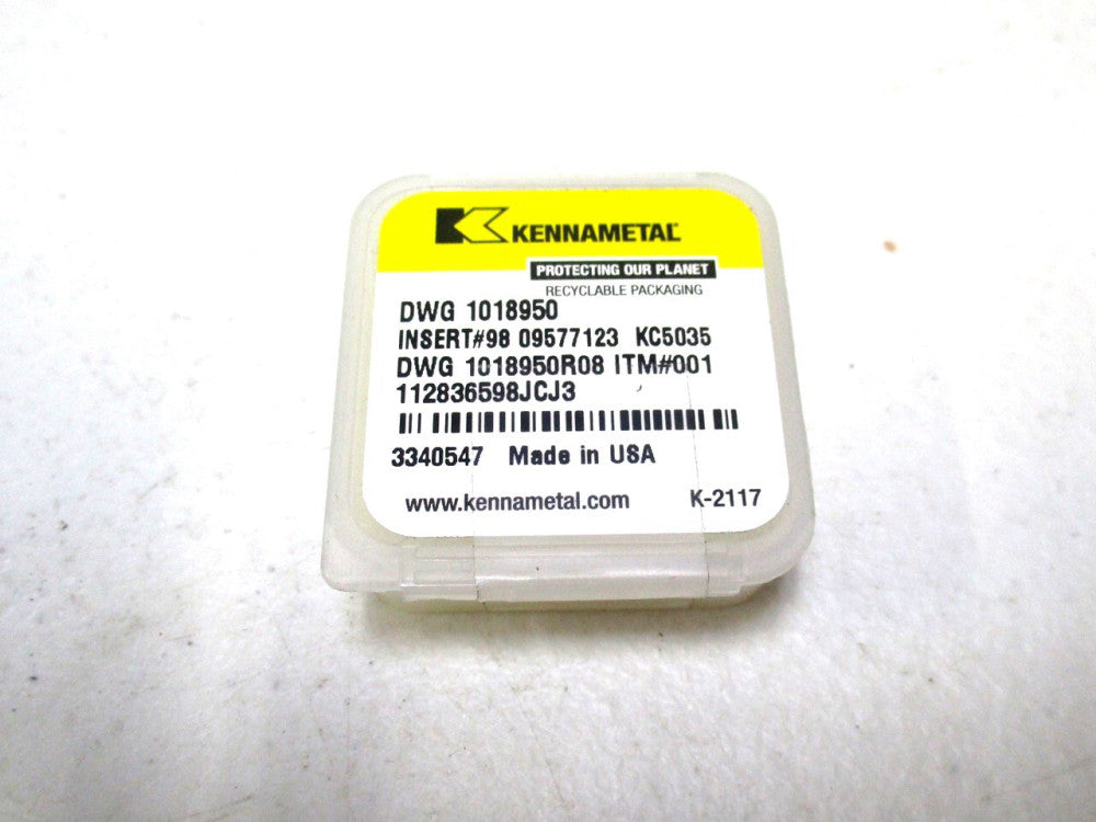 Kennametal KC5035 Carbide Grooving Insert