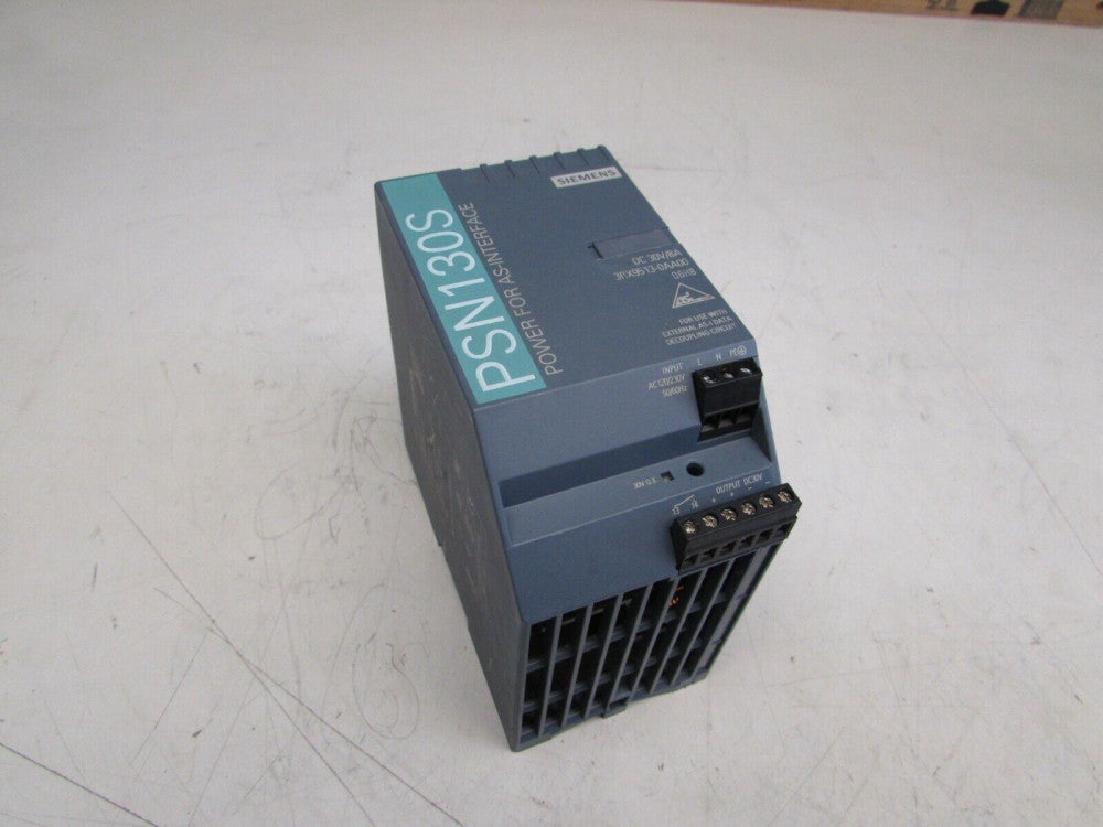 SIEMENS PSN130S POWER FOR AS-INTERFACE 3RX9513-0AA00 30VDC 8AMP XLNT MAKE OFFER