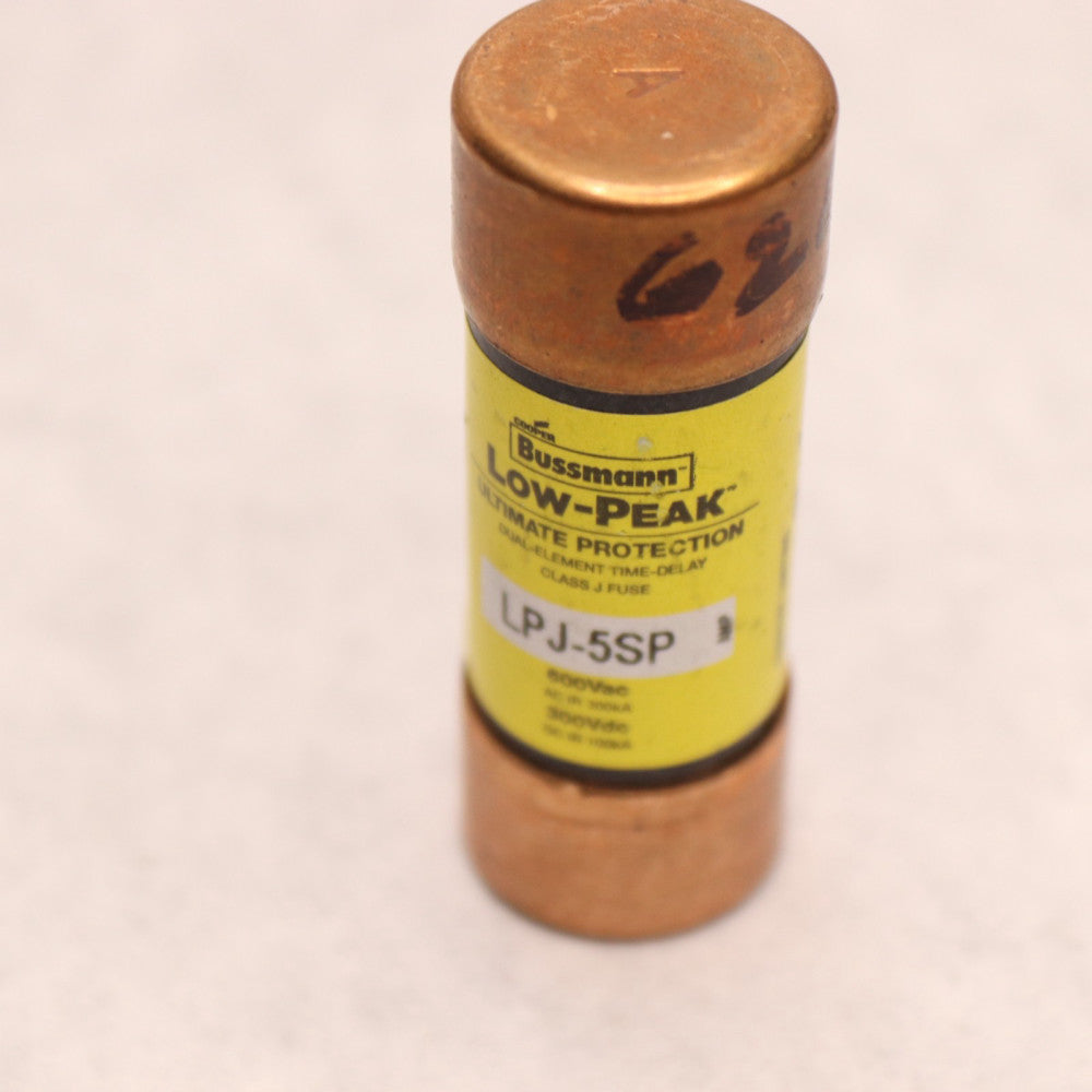 Bussmann Fuse Class J 5A LPJ Series 600V AC 300V DC LPJ-5SP