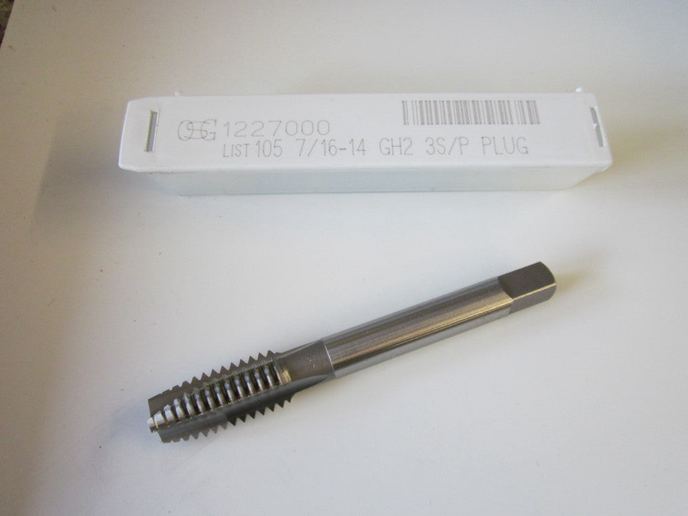 NEW OSG 1227000 Spiral Point Plug Tap 7/16-14 GH2 3S/P