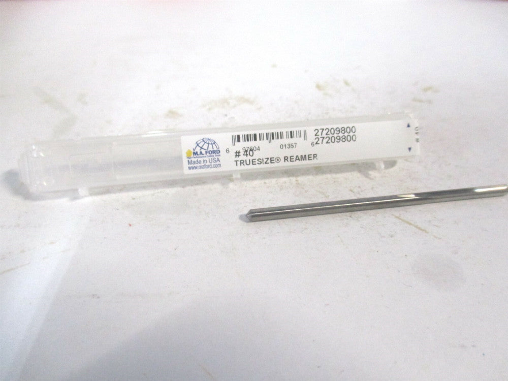 (27209800) #40 x 5/8 x 2-1/4 Straight Shank Solid Carbide 4Fl Chucking Reamer