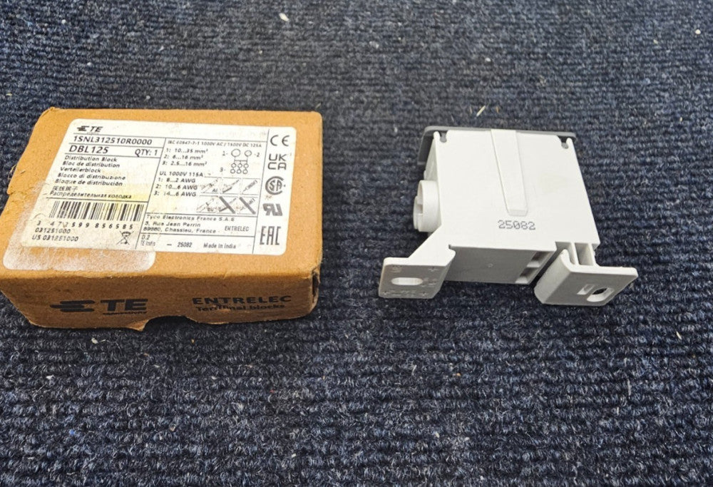 TE Entrelec DBL125 1SNL312510R0000 Terminal Block DBL Power Distribution Block
