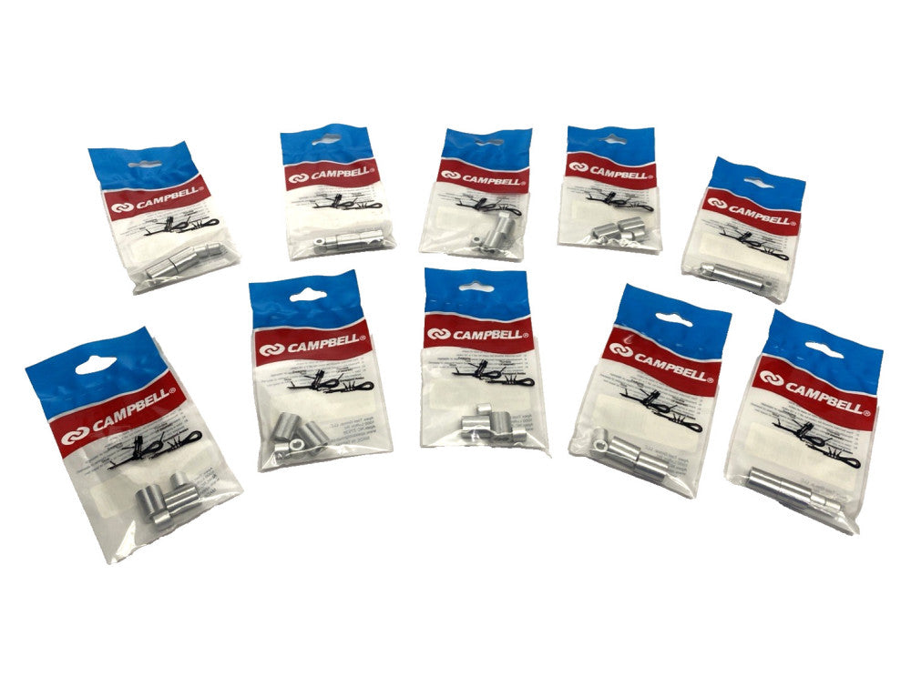 Campbell B7675424 1/8" Cable Ferrules 2 pcs Set 14894588, LOT OF 10-PACKS