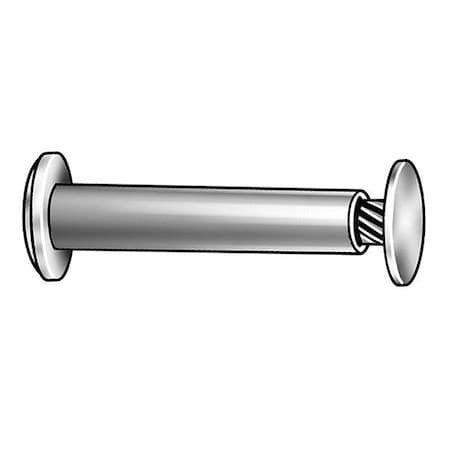 Zoro Select 5Mb93 Binding Barrel, #8-32, 1 1/4 In Brl Lg, 13/64 In Brl Dia,