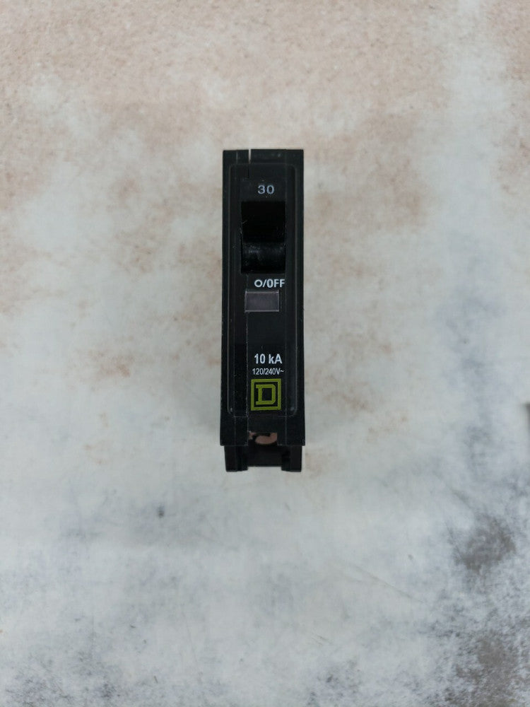 1) New! Square D QO130 1 Pole 30 Amp 120/240 VAC Breaker W#