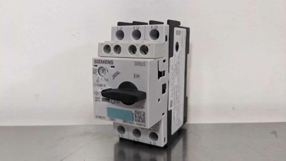 Siemens 3RV1021-1GA10 Circuit Breaker for Motor Protection 4.5-6.3A S0 Class 10