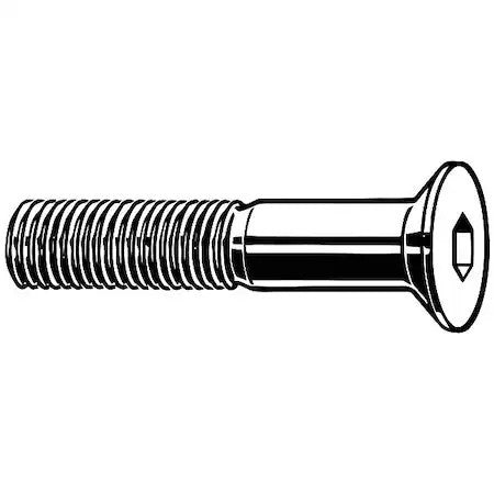 Zoro Select M51060.060.0080 M6-1.00 Socket Head Cap Screw, Flat, Plain 18-8