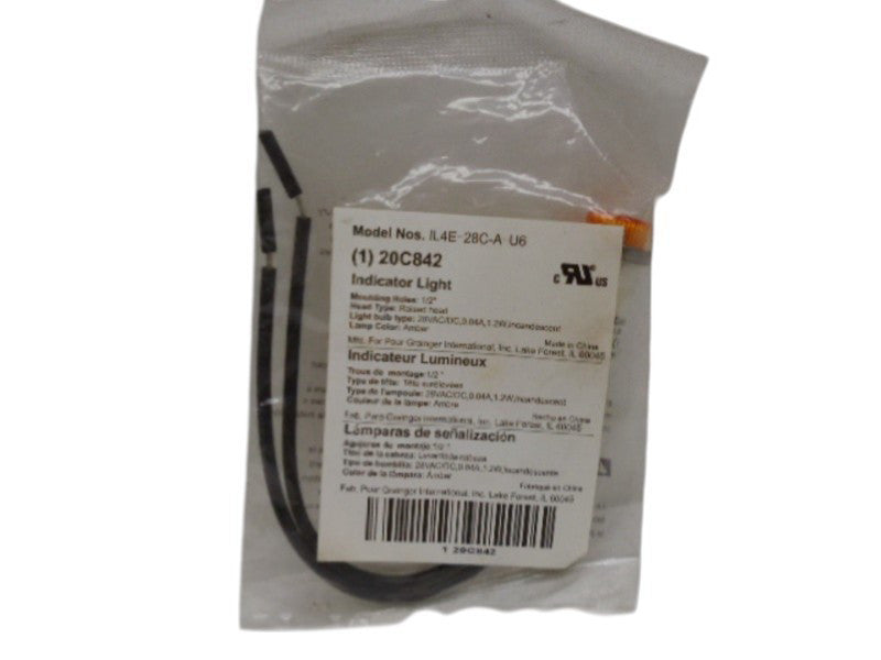 GRAINGER 20C842 INDICATOR LIGHT (AMBER) NSMP