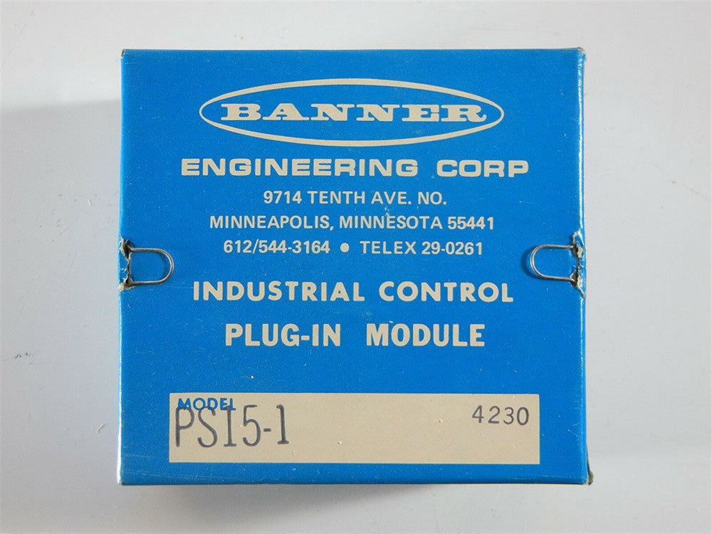 Banner Engineering Corp Control Module Power Supply PS15-1 PS151 NEW IN THE BOX