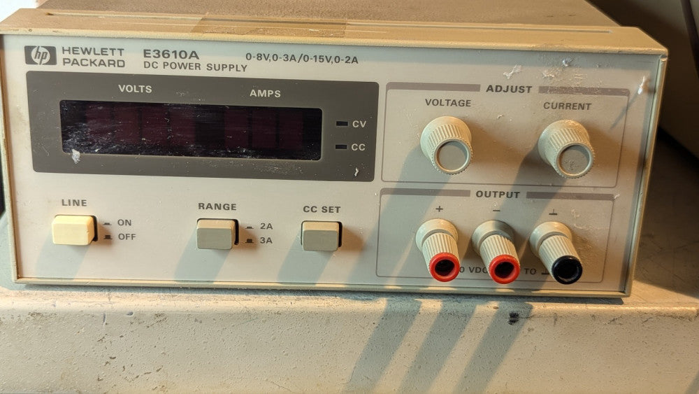 HP Agilent Keysight E3610A DC Power Supply 0-8V/3A, 0-15V/2A Load Tested