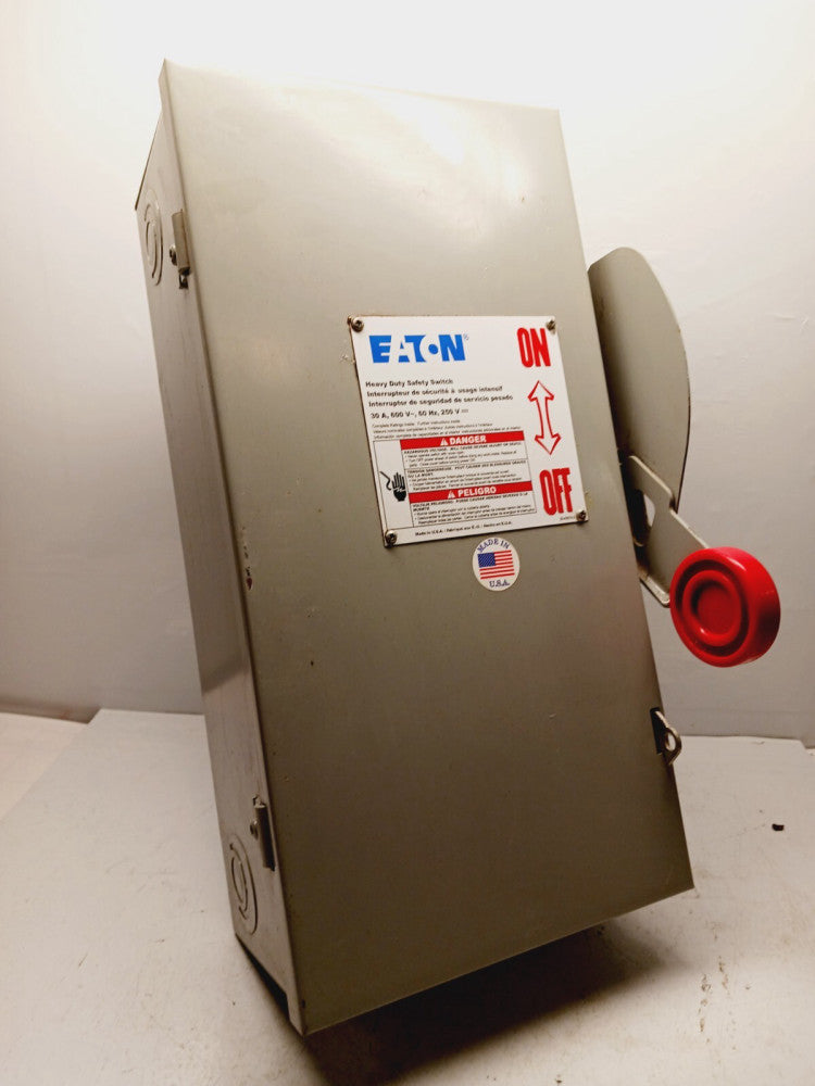 NEW EATON DH361UGK 30 AMP SAFETY DISCONNECT SWITCH 3 POLE NON-FUSED 600 VAC
