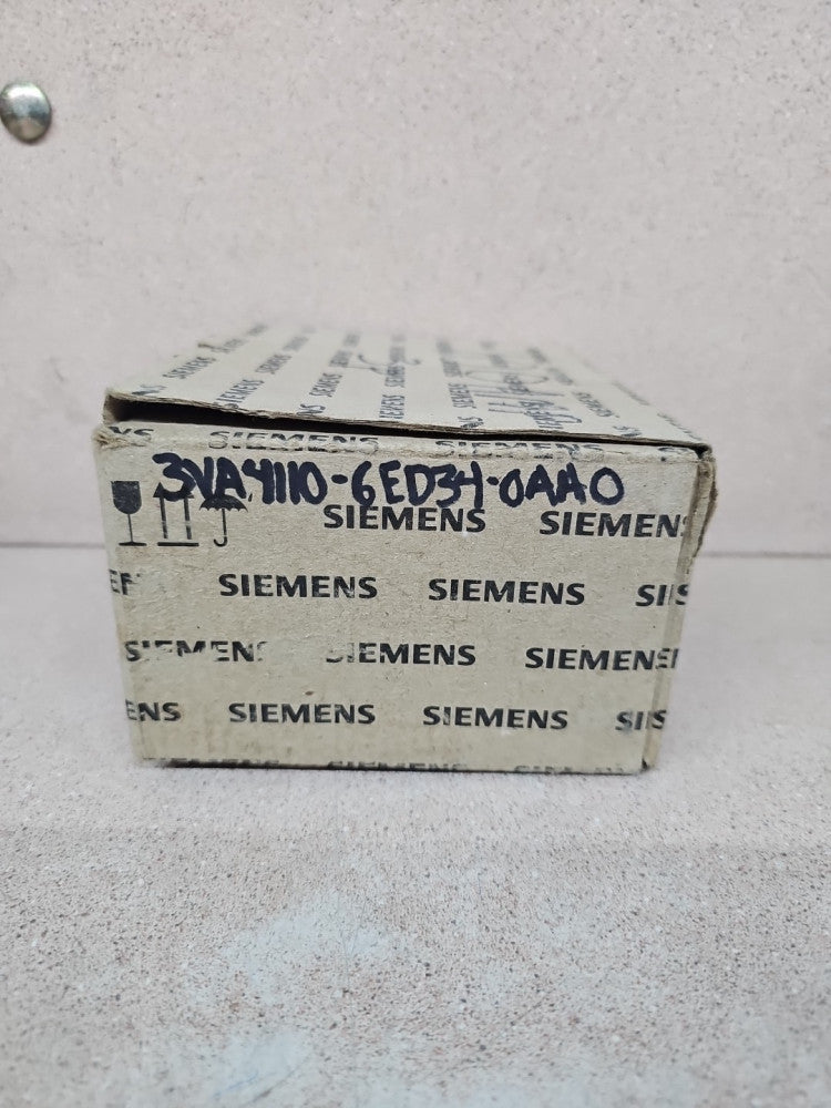 Siemens 3VA4110-6ED34-0AA0 100 Amp 600Y/347 VAC 3 Pole Circuit Breaker - NOS