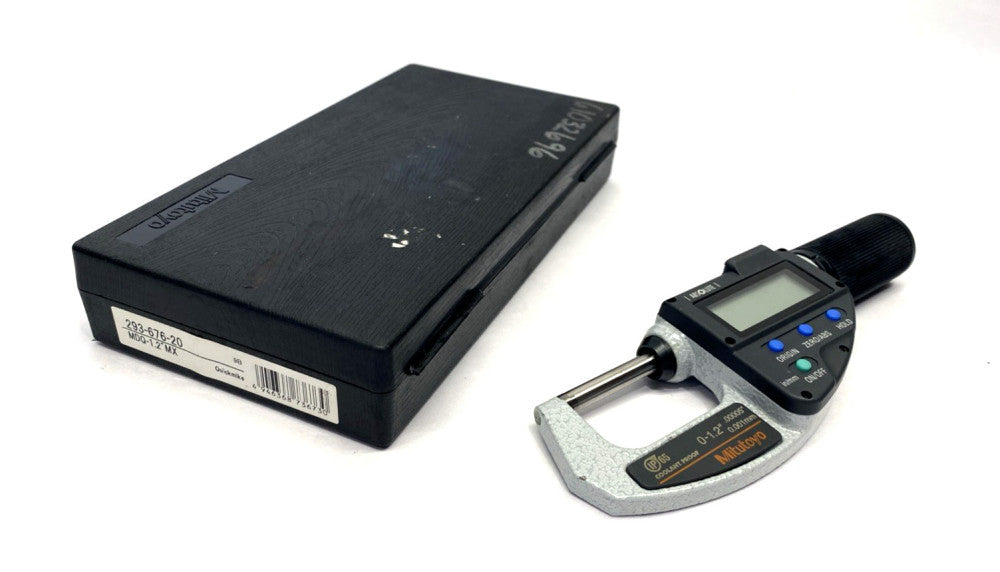 Mitutoyo 293-676-20 QuickMike Digital Absolute Micrometer 0" - 1.2" MDQ-1.2"MX