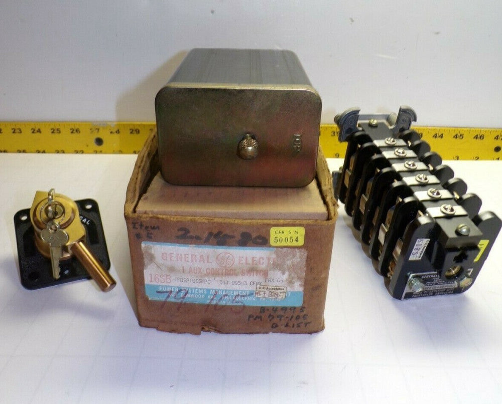 NEW GE AUXILARY CONTROL SWITCH TYPE SB-1 MODEL 16SB1FD2B19SSM2C1