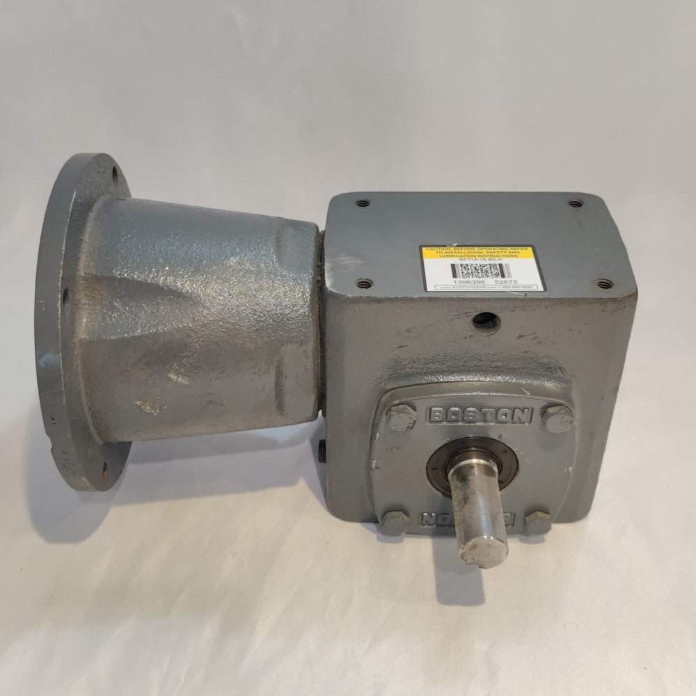 Boston RF718-15-B5-H Gear Reducer Ratio 15:1 Input 1.13hp Output 552Lb