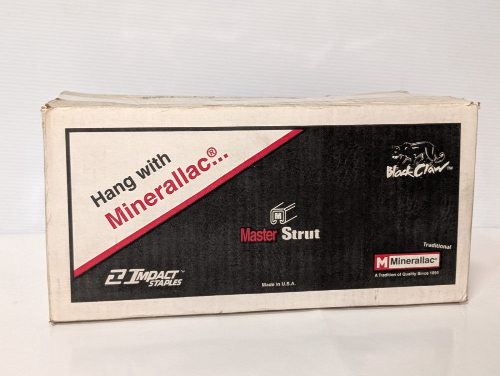 Box of 50: Minerallac Fastening Systems 5B Conduit Hangers, bolt, nut for 2"