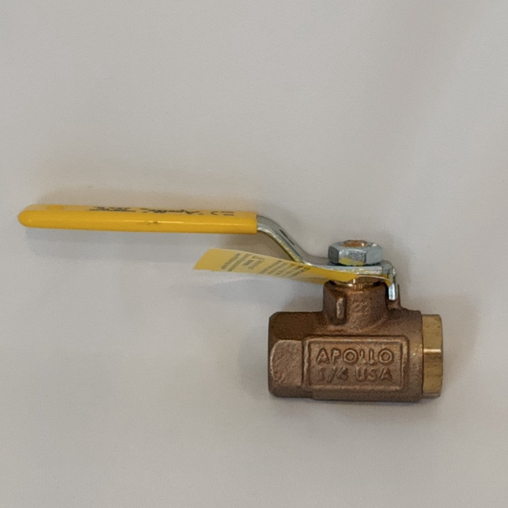 Apollo 1/4" Pipe, Standard Port, Bronze Ball Valve 2 Piece 70-101-01
