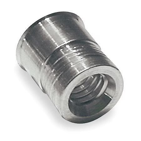 Zoro Select U64070.037.0001 Nut Insert, 3/8"-16 Thrd Sz, 0.740 In L, Aluminum,