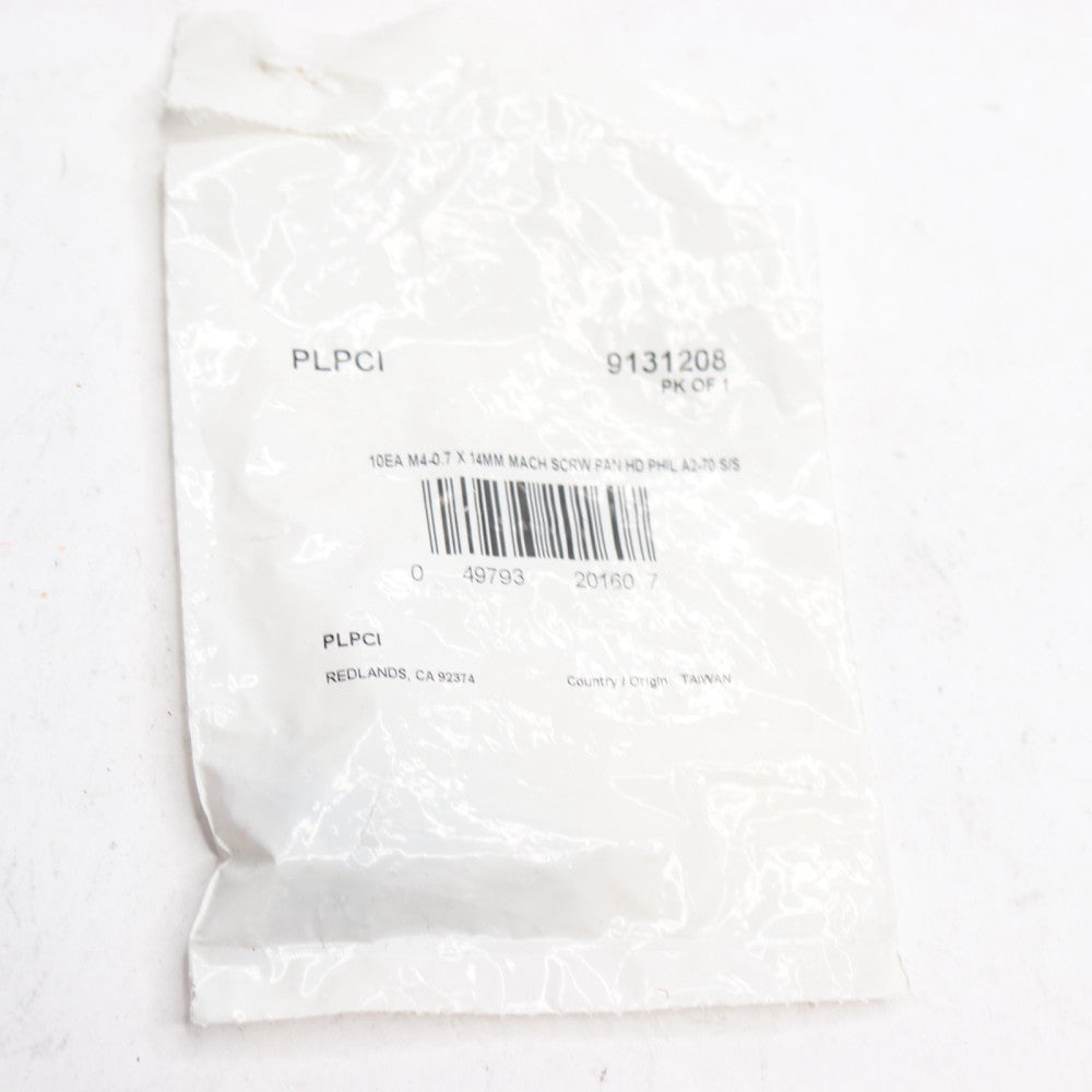 (10-Pk) Prime-Line Phillips Pan Head Machine Screws M4-0.7 X 14mm