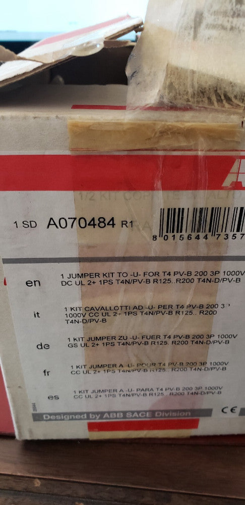 NEW ABB JUMPER KIT 1SD-A070484-R1 TO -U FOR T4 PV-B 1SD-A070484 (B1-5D)