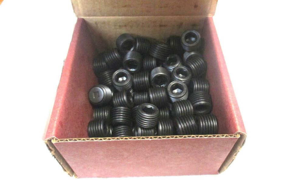 Brighton (233007) 1/4-18 NPTF 13/32 OAL Alloy Socket Pressure Plug - Lot of 100