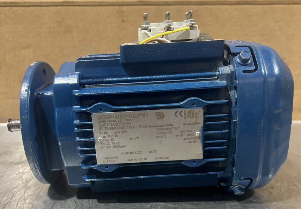Sew Eurodrive Motor Type DRS71M4/FG/DH Nos Surplus No Original Box. Cover MIA