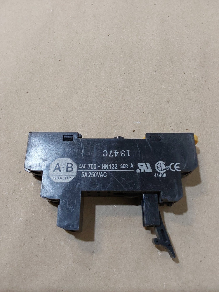 ALLEN BRADLEY 700-HN122 SER A RELAY SOCKET BASE 5A 250VAC