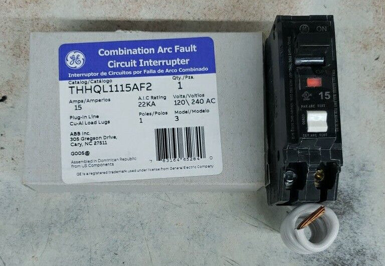 NEW GE THHQL1115AF2 Combination Arc Fault Circuit Breaker 22K