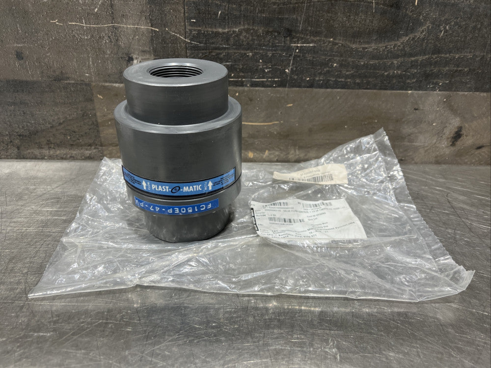 PLAST-O-MATIC FC150EP-047-PV Flow Control Valve, PVC, 1-1/2 Inch Size, 47 gpm