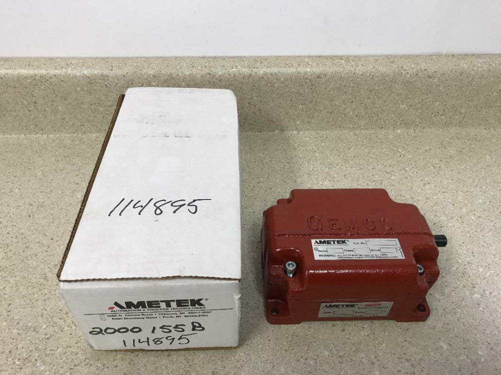 Ametek Gemco Limit Switch 2000155B Nema size 4 NEW