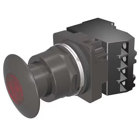 Siemens 52Bp2d2ab Mushroom Head Push Button, 30 Mm, 1No/1Nc, Red