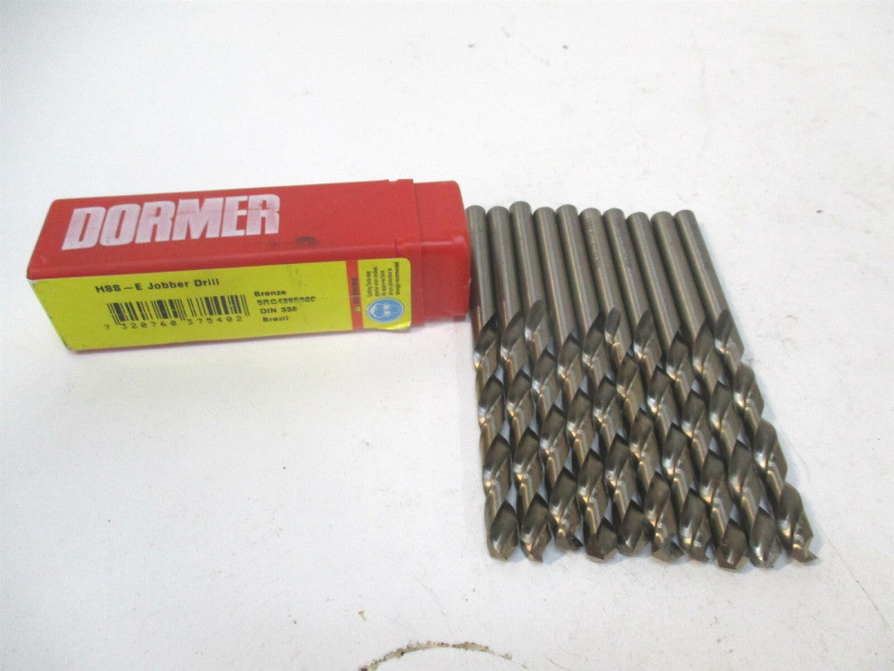 Dormer (0375402) 6.9mm x 109mm OAL 135° Cobalt RH Jobber Drill - Pack of 10