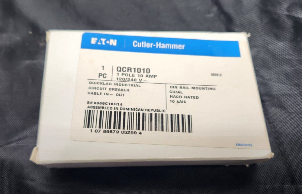 CUTLER HAMMER QCR1010 10AMP, 120/240VAC, Circuit Breaker NEW