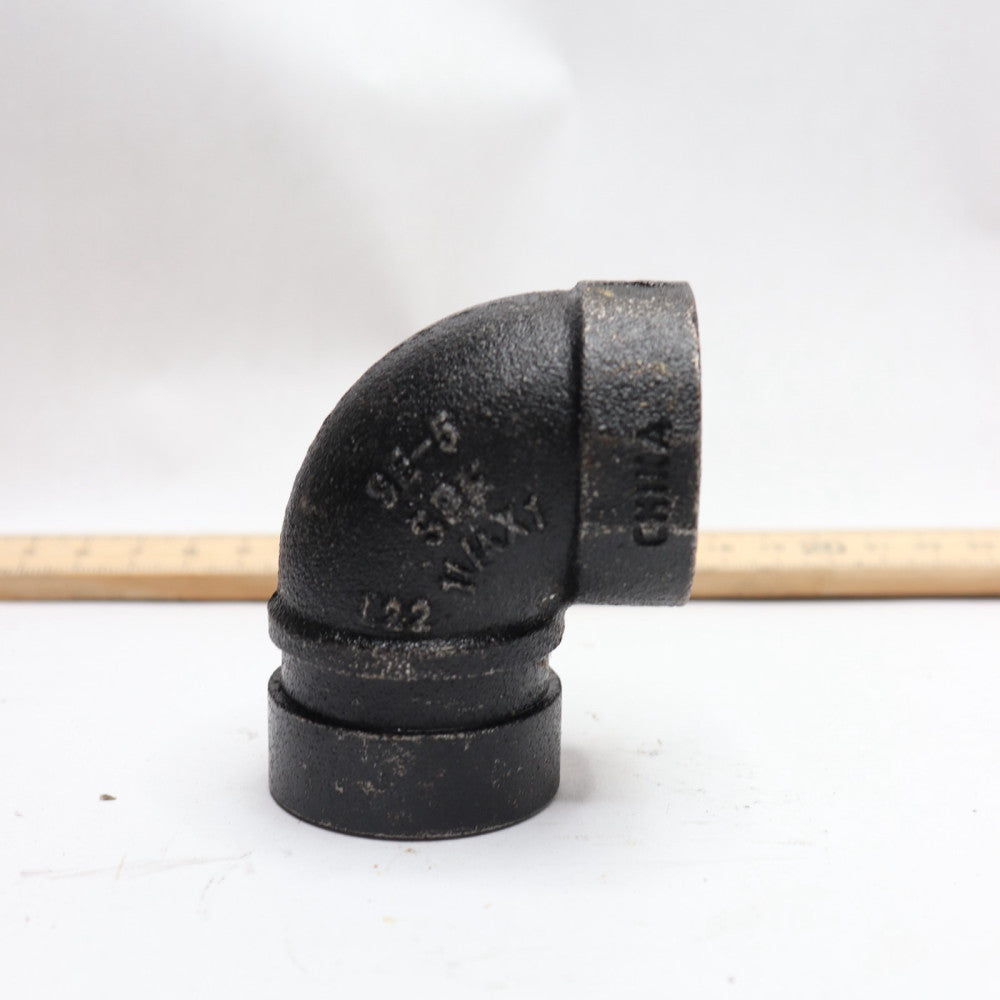 SPF 90-Deg Street Elbow Sch 80 1-1/4" x 1" Grooved Socket x FNPT