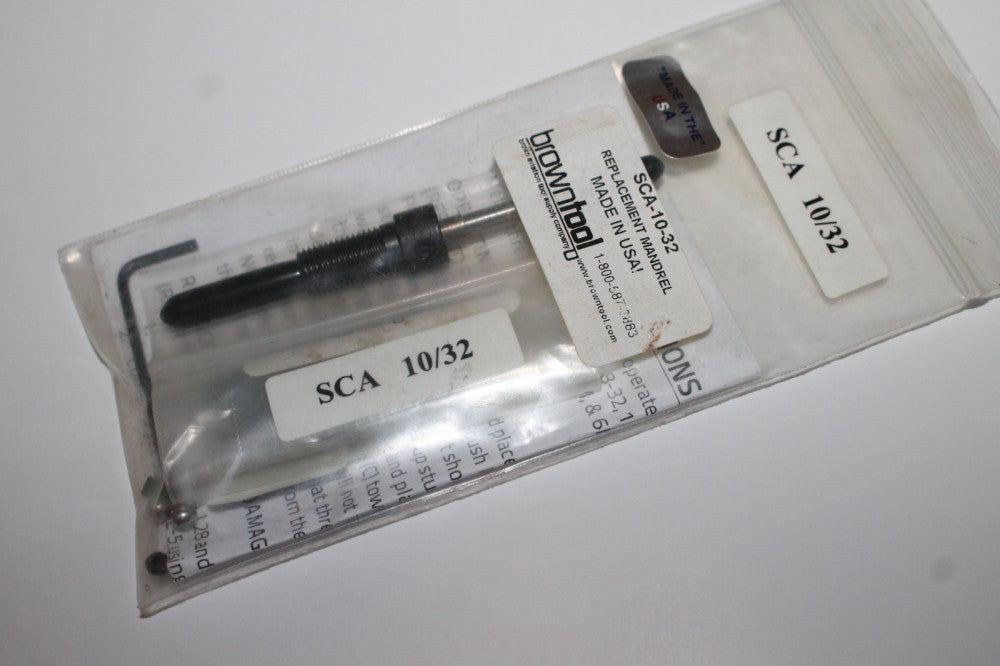 Browntool Replacement Mandrel SCA-10-32 10/32 NEW!